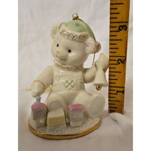 Lenox Teddy's Millennium Wish Porcelain Ornament 3.5" - Picture 6 of 6